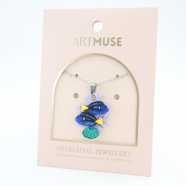 Blue Tang Surgeonfish Necklace Pendant