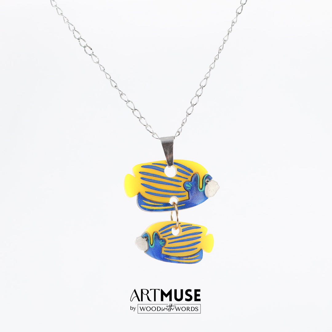 Emperor Angelfish Necklace Pendant
