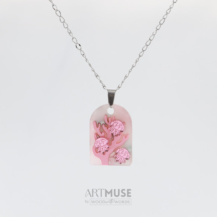 Jellyfish Necklace Pendant