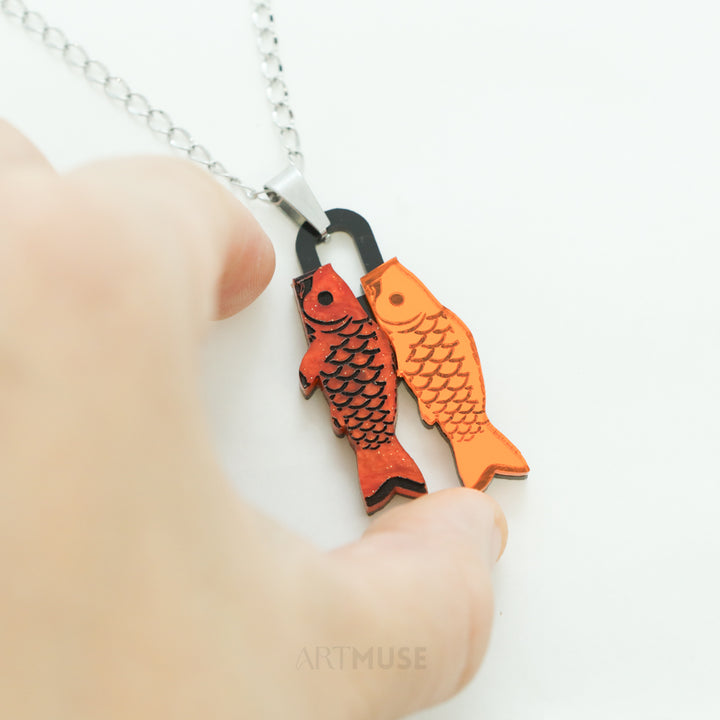 Koinobori Carp Streamer Necklace Pendant