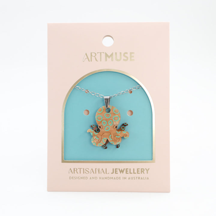 Blue Ringed Octopus Necklace Pendant