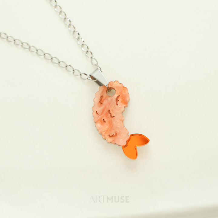 Prawn Tempura Necklace Pendant