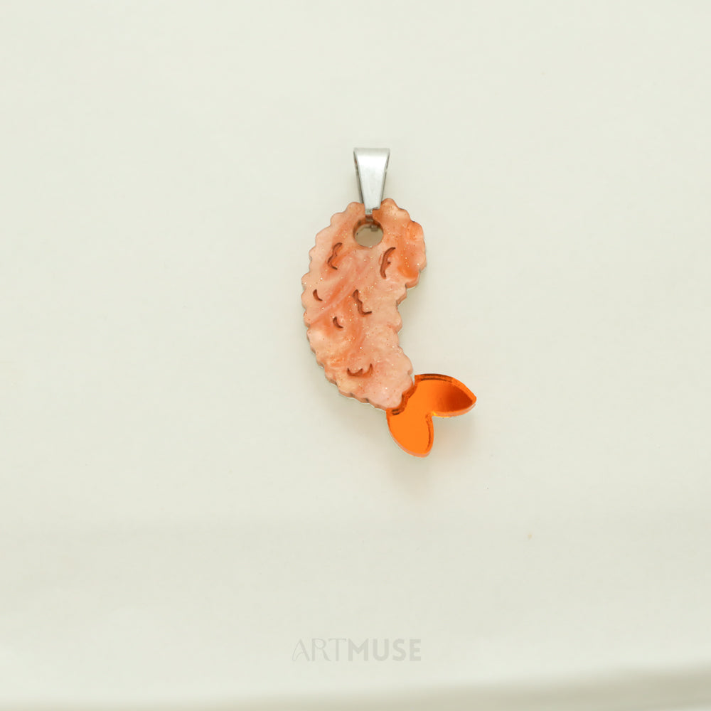 Prawn Tempura Necklace Pendant