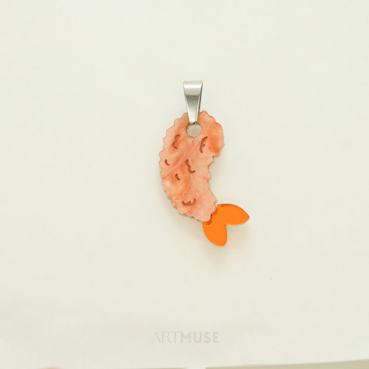 Prawn Tempura Necklace Pendant