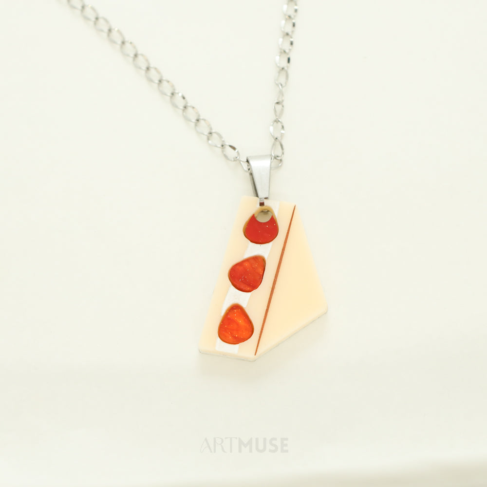 Strawberry Sando Necklace Pendant