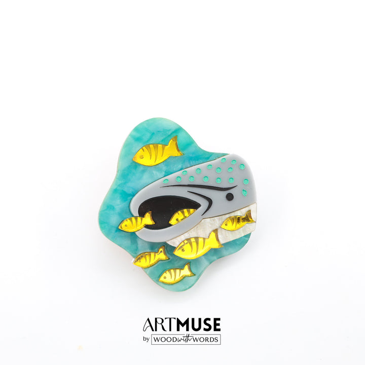 Whale Shark Acrylic Brooch