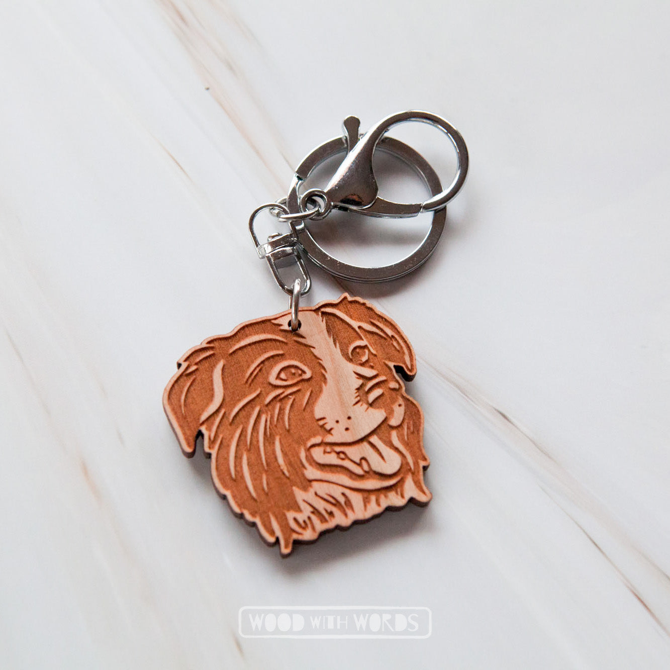 Collie keychain on sale