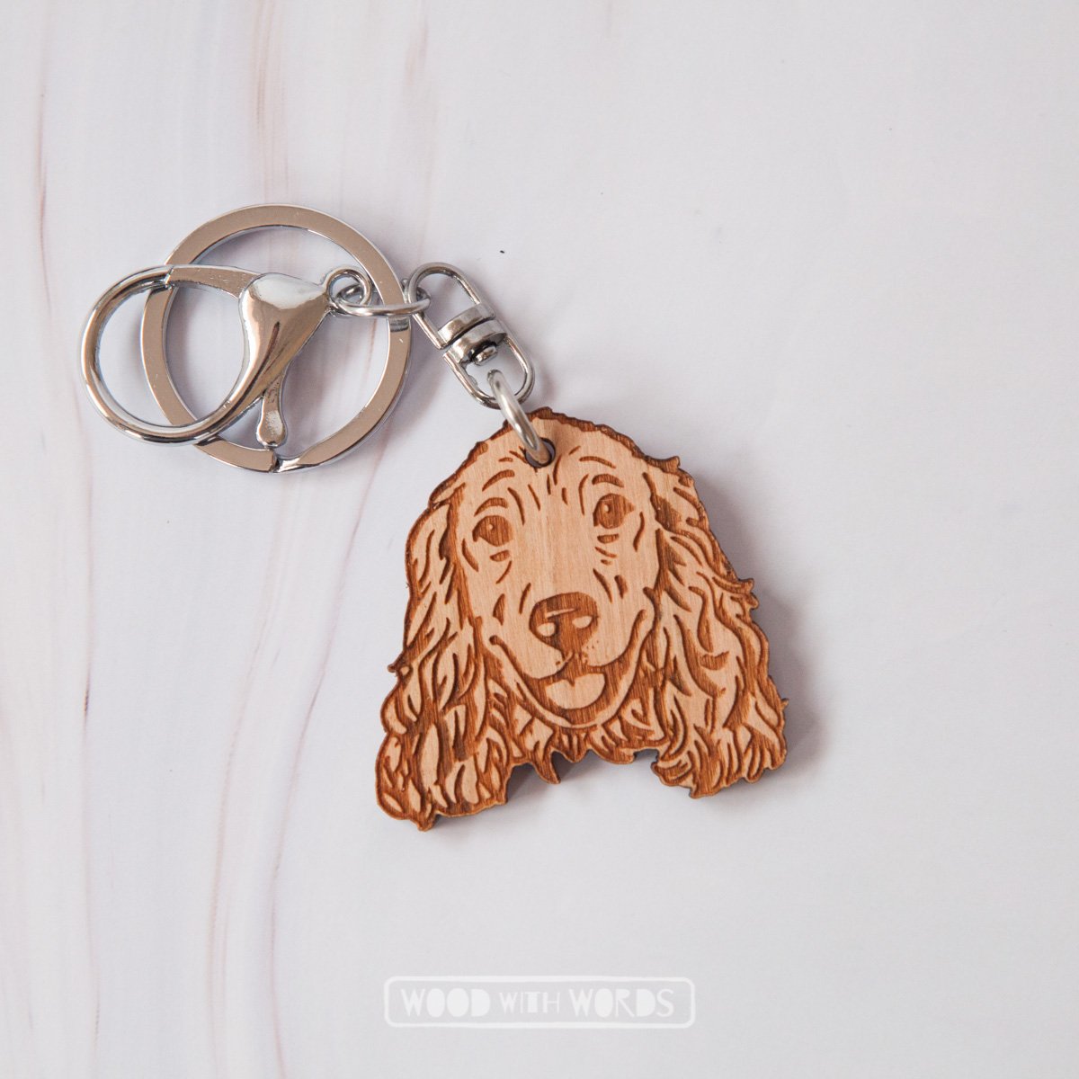 Cocker spaniel sale keychain