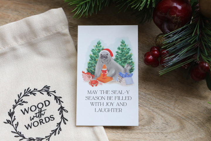 Neil the Seal Note Card
