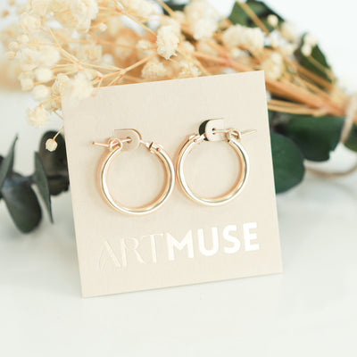 14k Gold-Filled Classic Hoops
