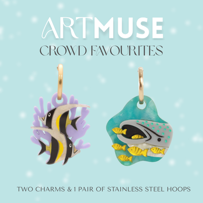 Moorish Idol x Whale Shark Charm + Hoops