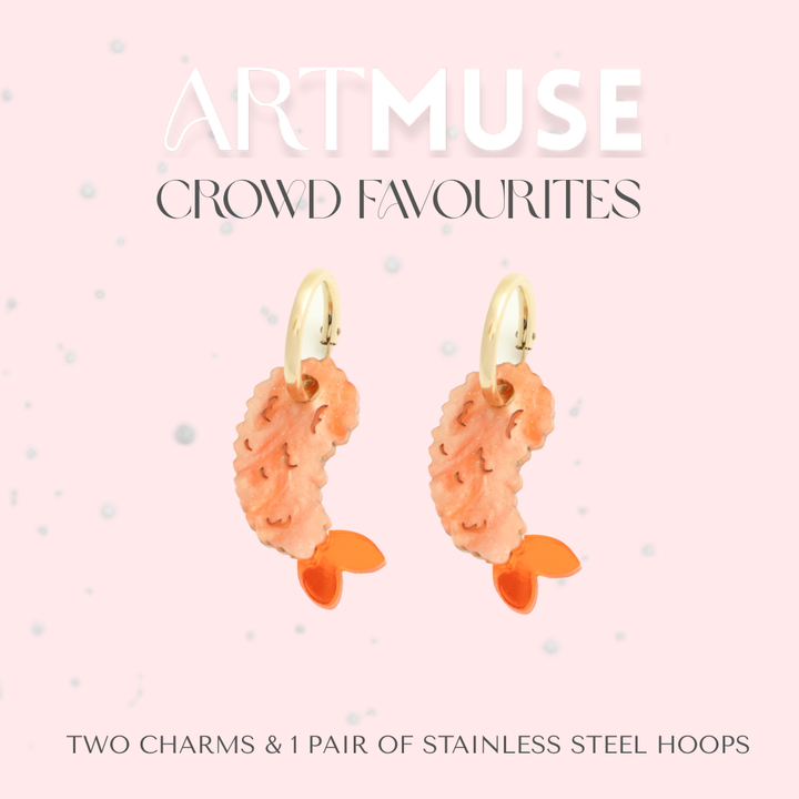 Prawn Tempura ARTMUSE Charm + Hoops