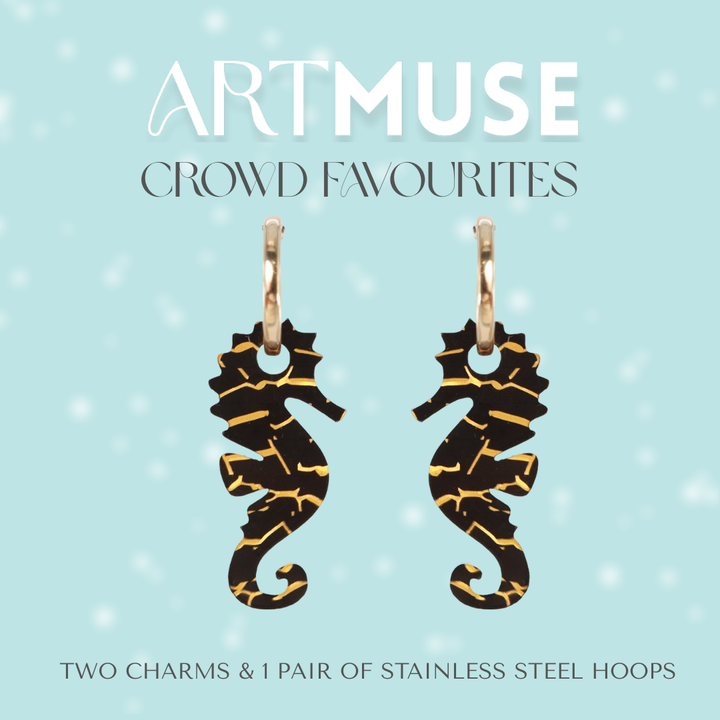 Seahorse ARTMUSE Charm + Hoops