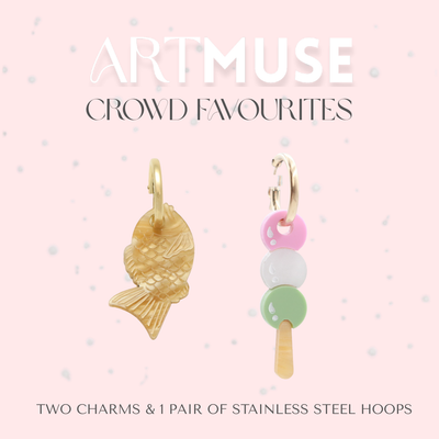Taiyaki x Dango ARTMUSE Charm + Hoops