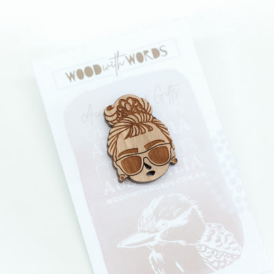 Audrey Wooden Pin