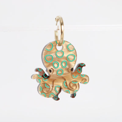 Blue Ringed Octopus Charm