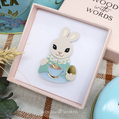 Bunny Tea Brooch
