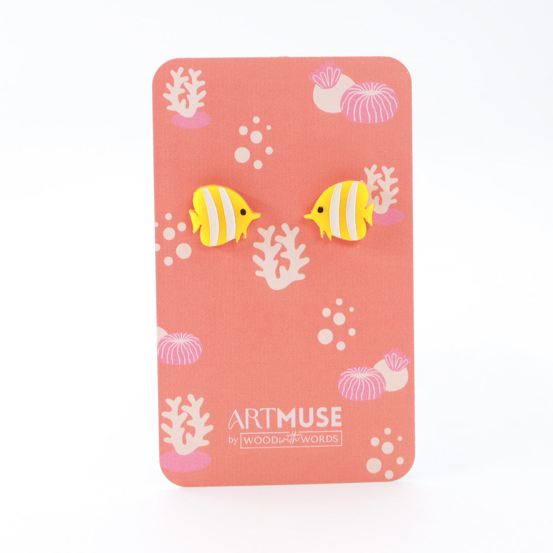 Butterflyfish Acrylic Stud Earrings - Fundraiser