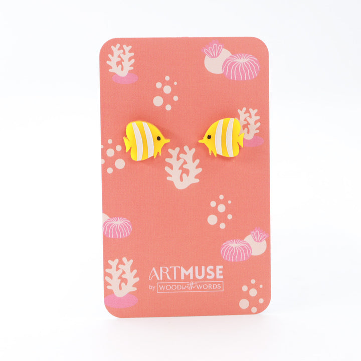 Butterflyfish Acrylic Stud Earrings - Fundraiser