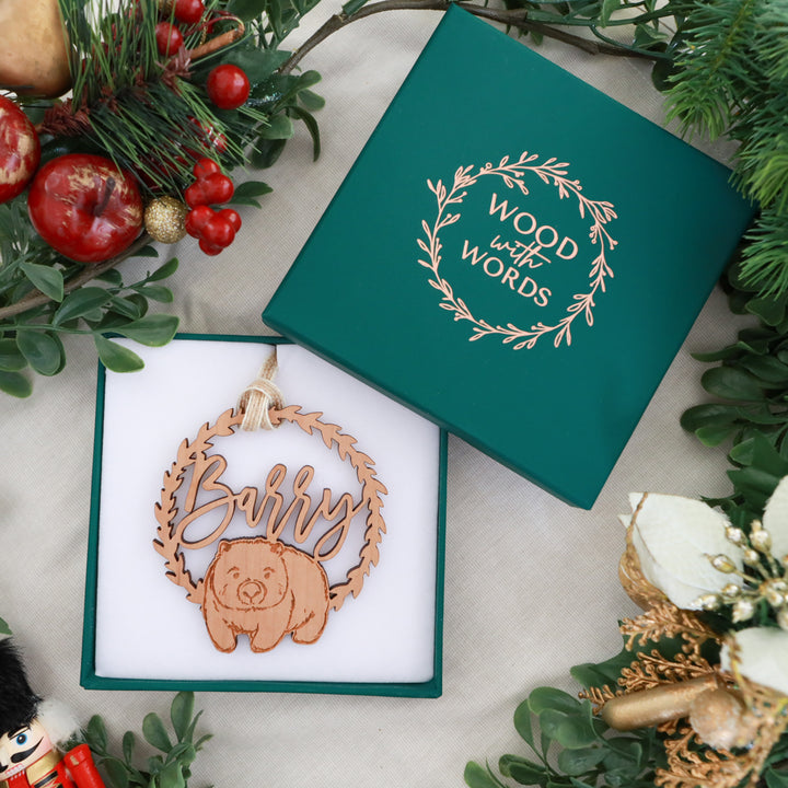 Banner Style Australian Wildlife Personalised Ornament