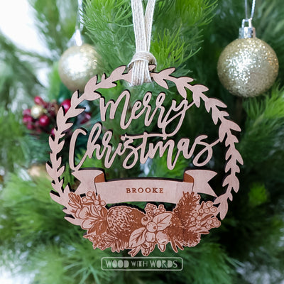オーストラリア原産の花のクリスマスオーナメント