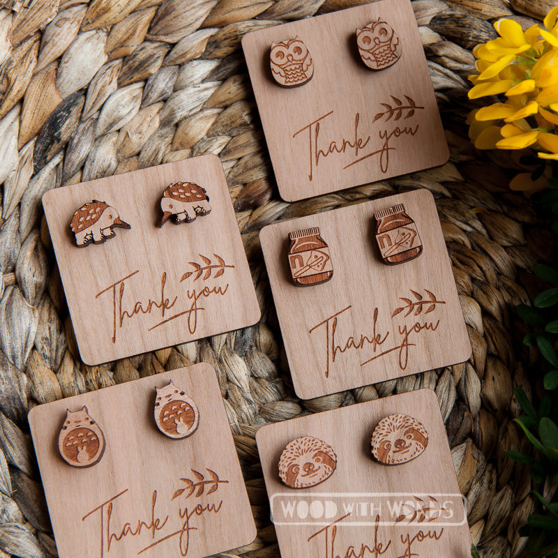 Thank You Earring Gift Set (Square)