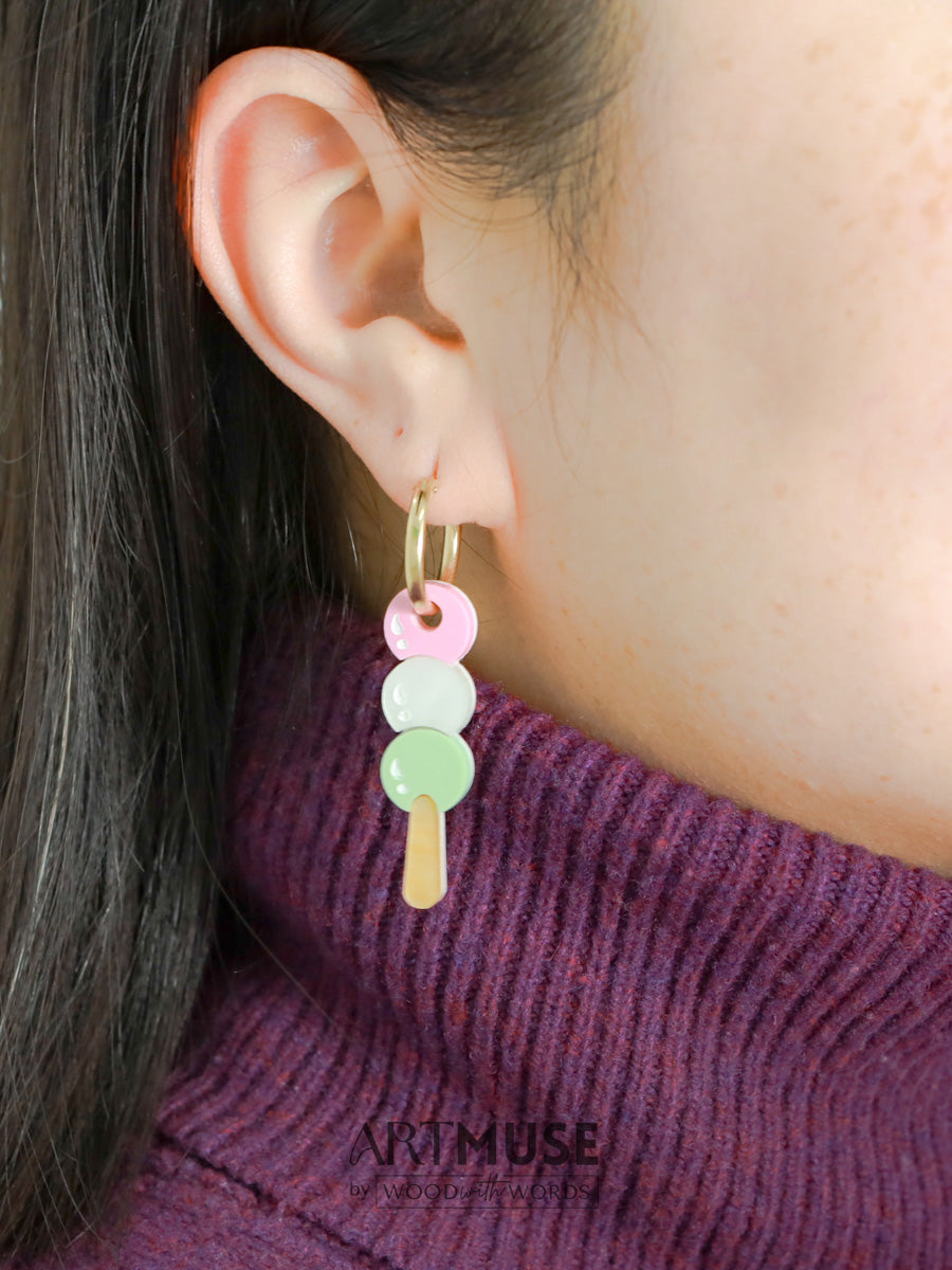 Dango Earring Charm - ARTMUSE by Wood With Words