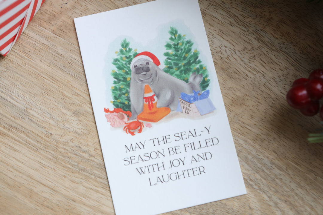 Neil the Seal Note Card