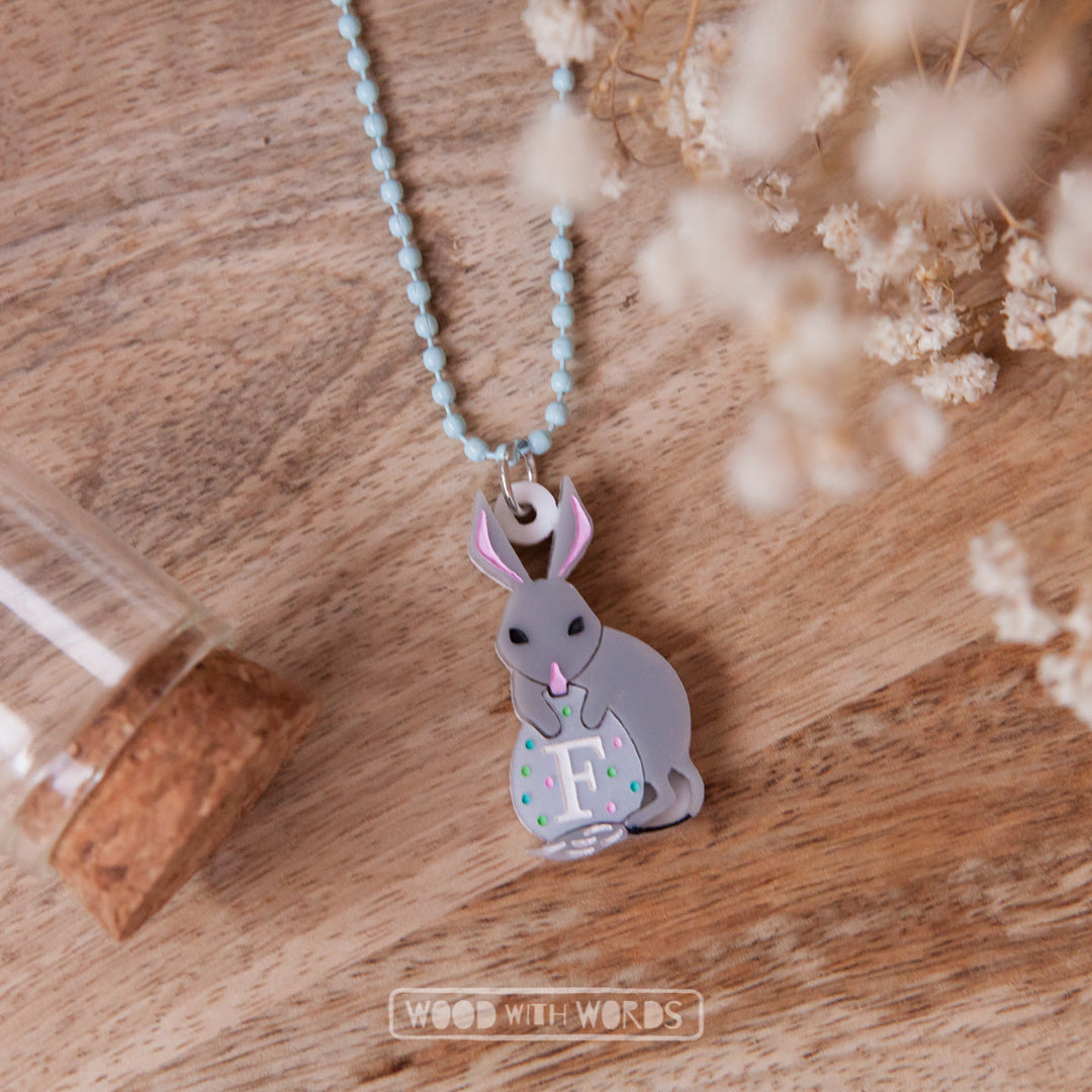 Bilby Necklace with Initial - Assorted Letters