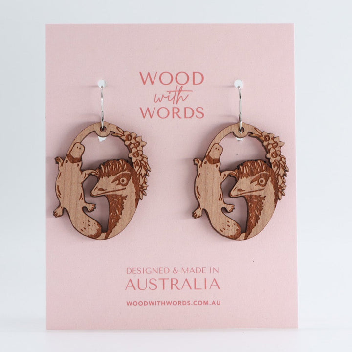 Emu Platypus Heath Dangle Earrings