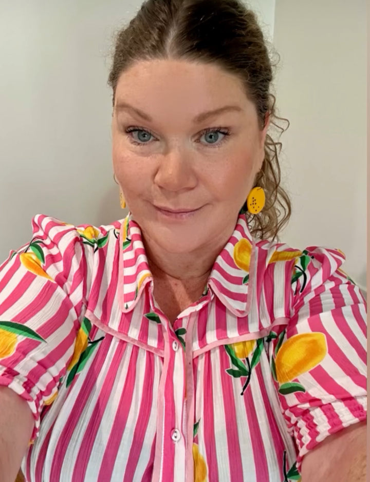 Yuzu Fruit Hoop Dangles