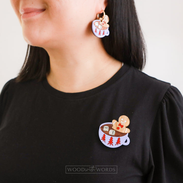 Gingerbread Man Brooch