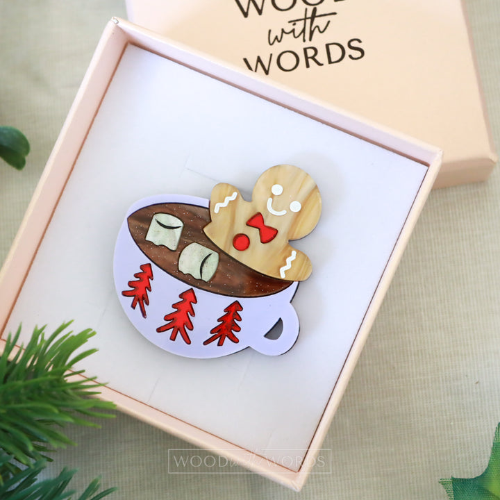 Gingerbread Man Brooch