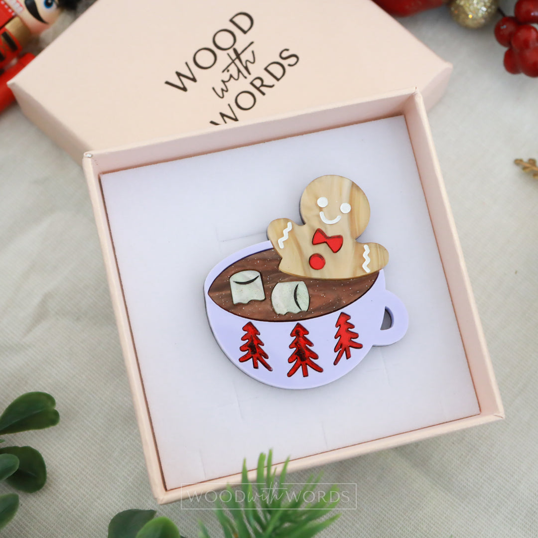 Gingerbread Man Brooch