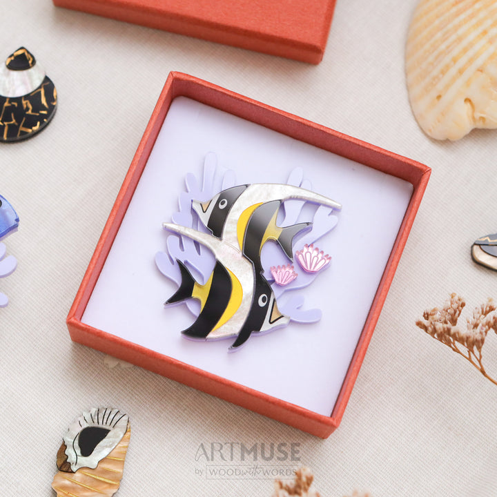 Moorish Idol Brooch