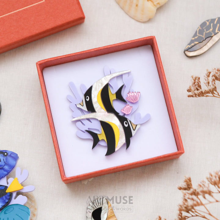 Moorish Idol Brooch