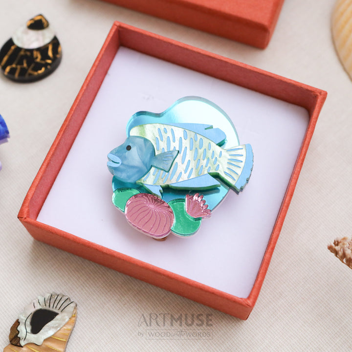 Humphead Maori Wrasse Brooch