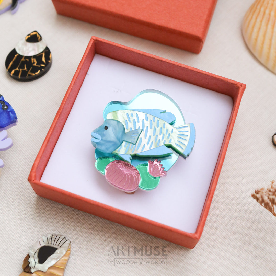 Humphead Maori Wrasse Brooch