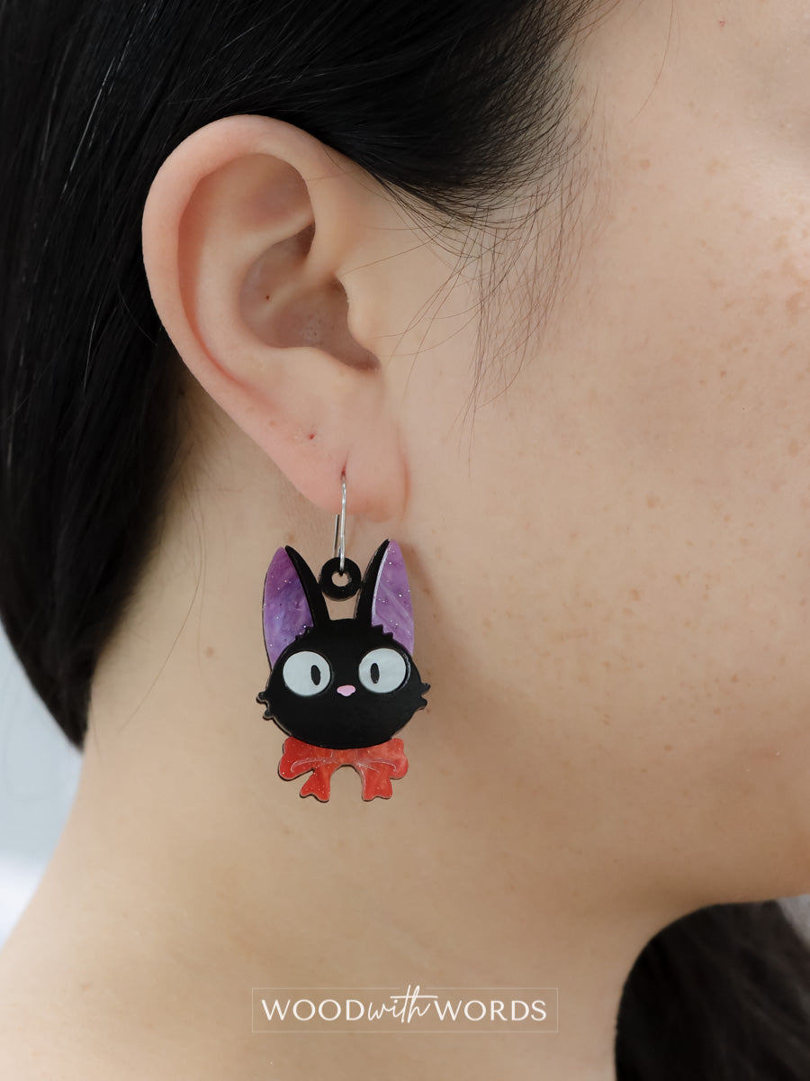 Kiki and Jiji Acrylic Dangle Earrings