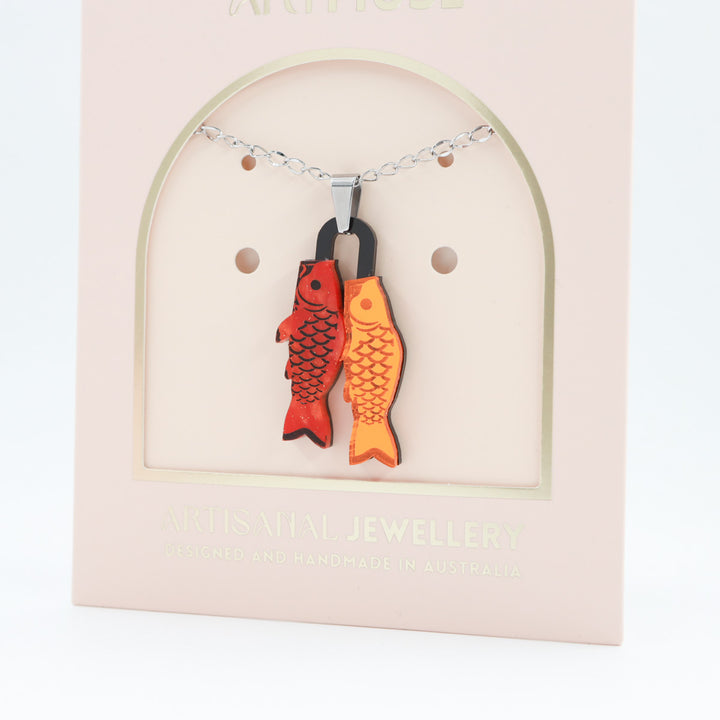 Koinobori Carp Streamer Necklace Pendant