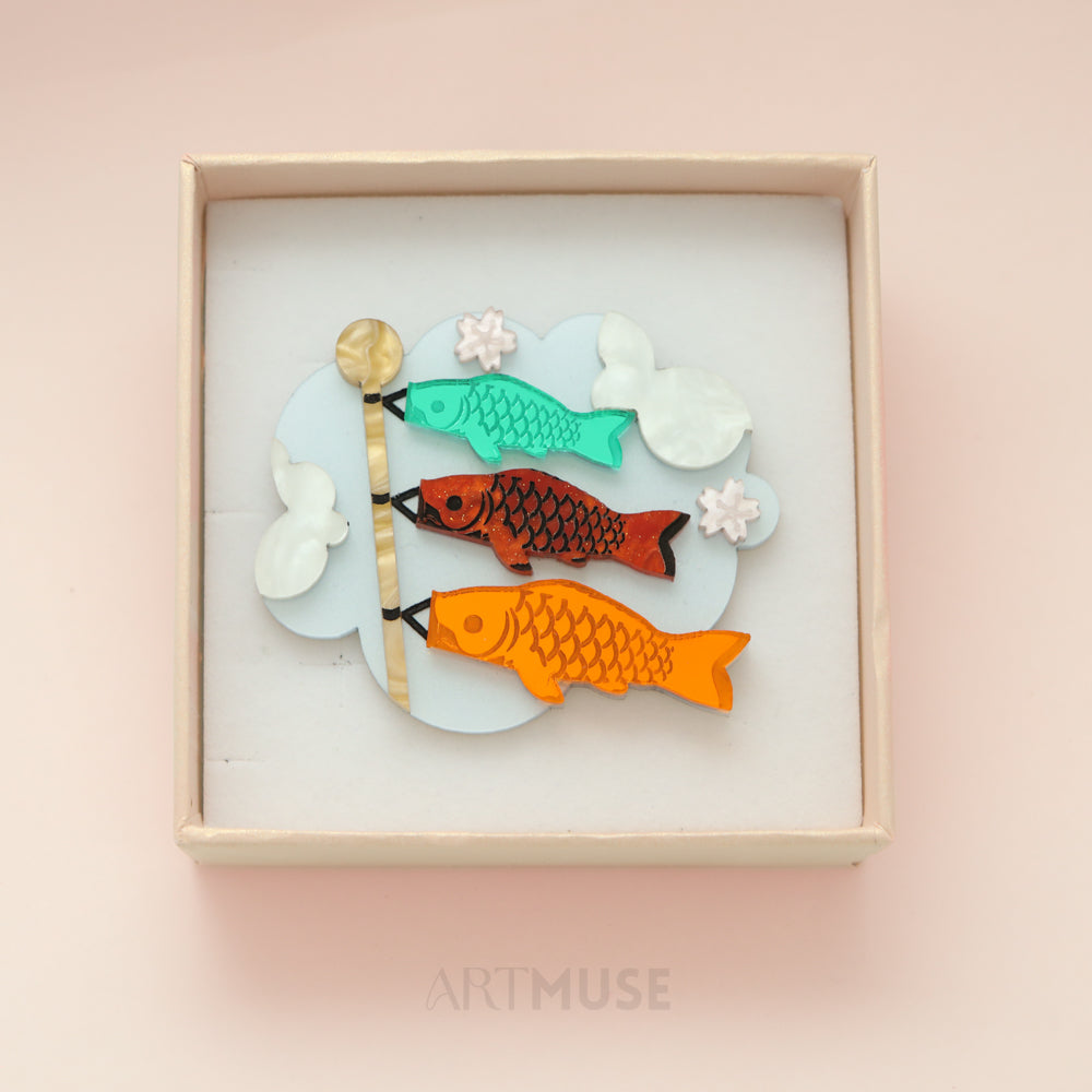 Koinobori Carp Streamer Brooch