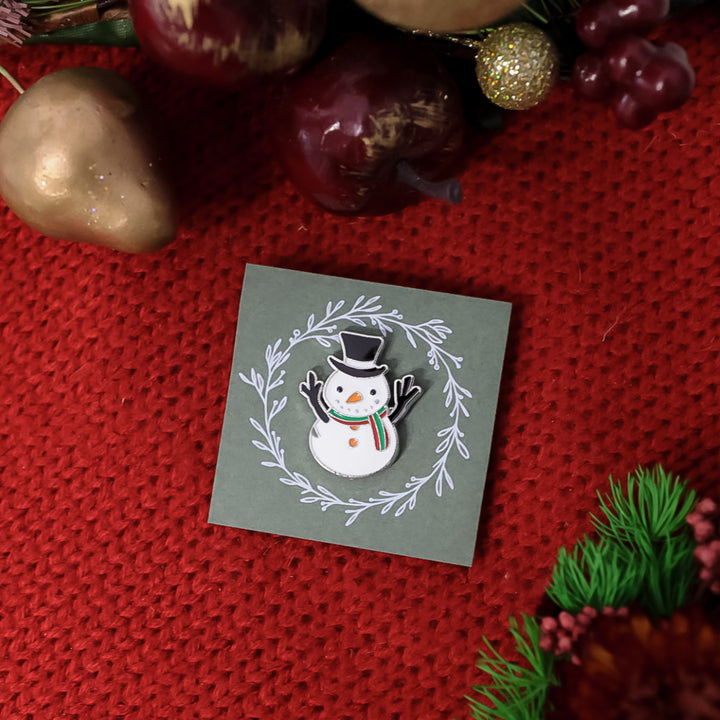 Snowman Pin