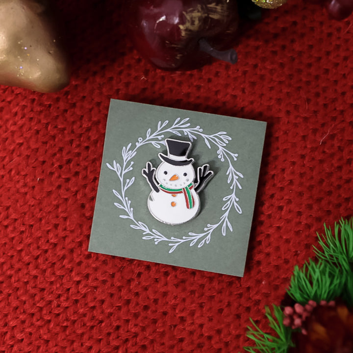 Snowman Pin