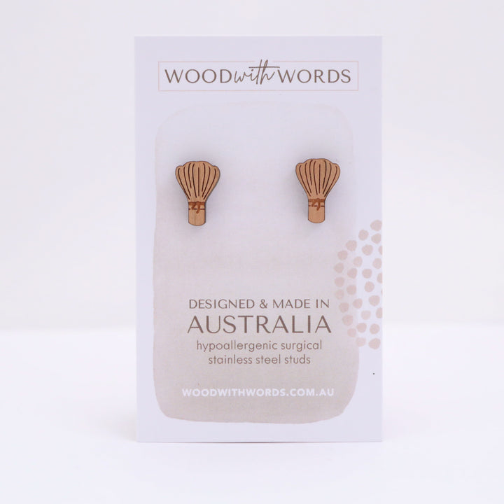 Matcha Bowl and Chasen Bamboo Whisk Stud Earrings