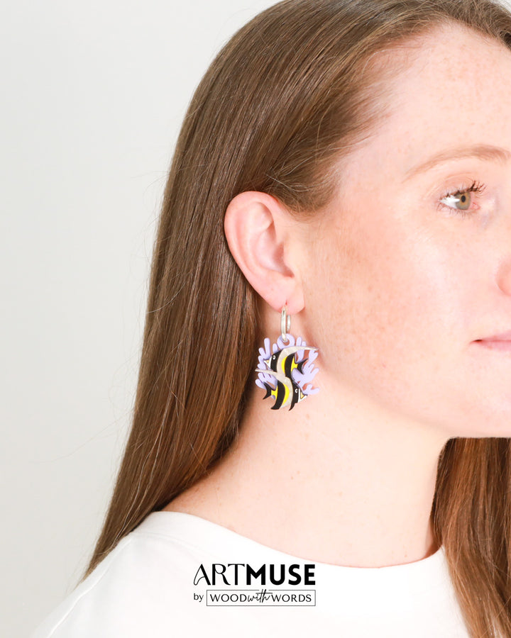 Moorish Idol x Humphead Wrasse ARTMUSE Charm + Hoops