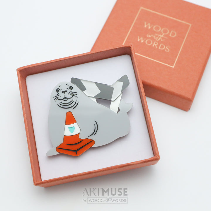 Neil the Seal Brooch