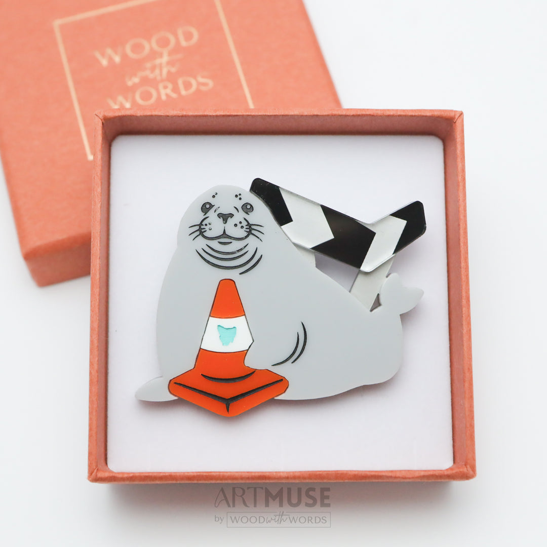 Neil the Seal Brooch