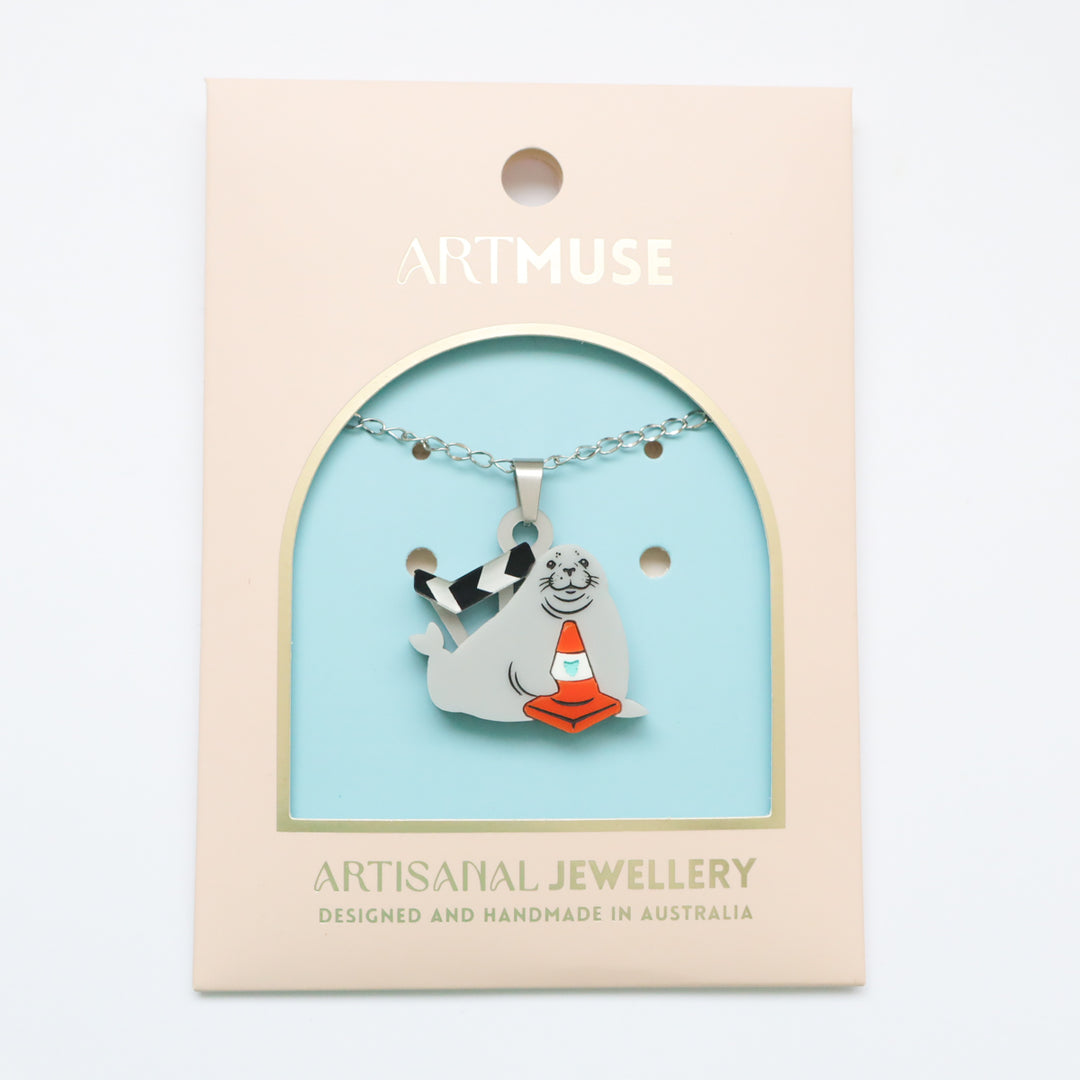 Neil the Seal Necklace Pendant