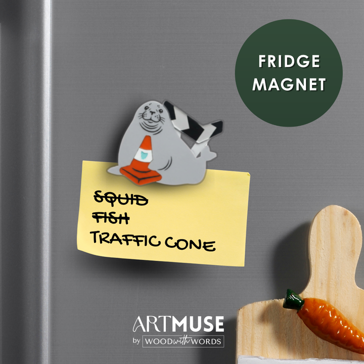 Neil the Seal Fridge Magnet