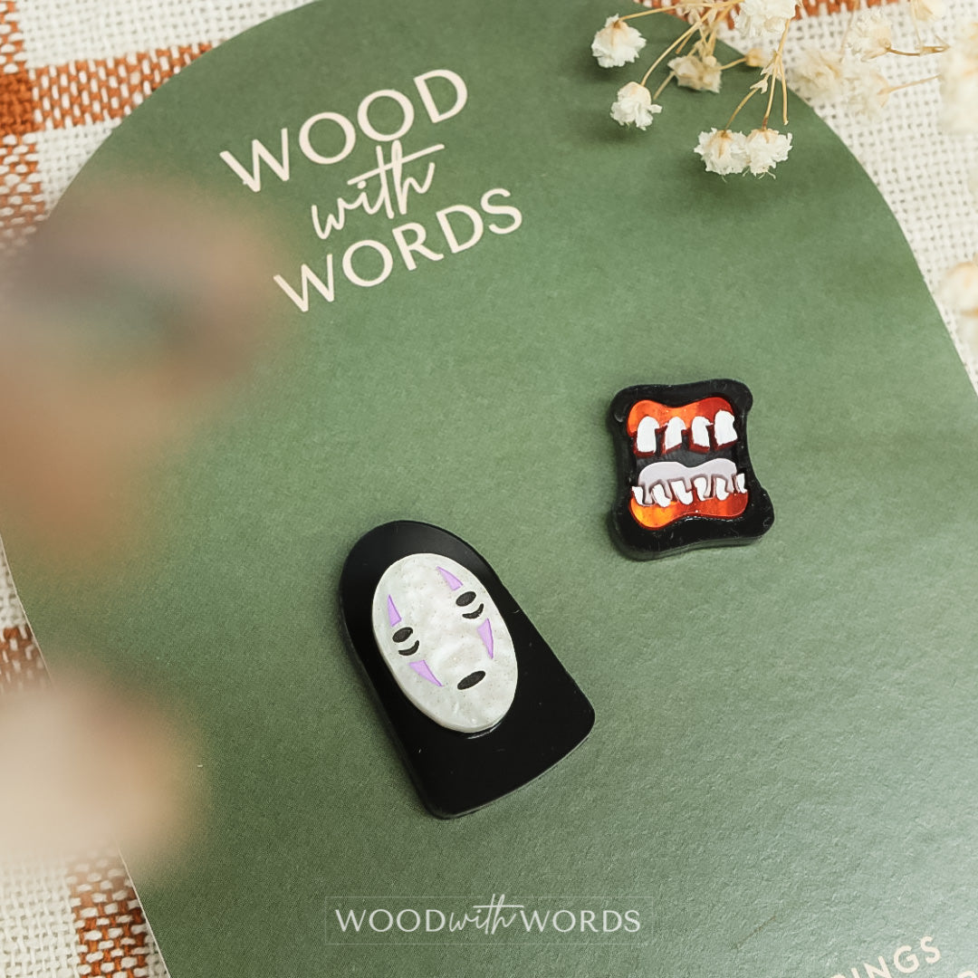 No Face Magnetic Brooch